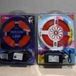 luz led tipo neon con fuente color rojo