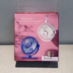 MINI VENTILADOR CON BASE Y GANCHO