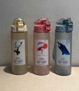 Botella plastica color pastel -  600ML