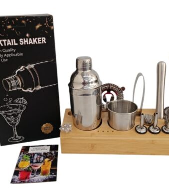 JUEGO DE COCTELERIA DE 17 PIEZAS  ACERO INOX R421