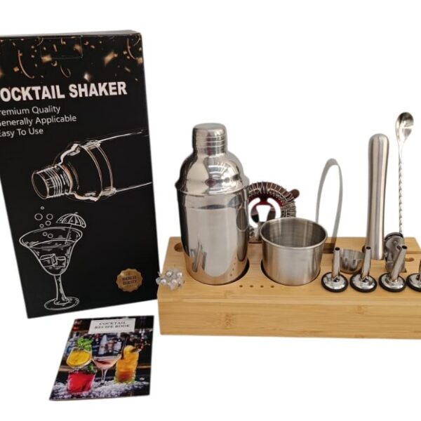 JUEGO DE COCTELERIA DE 17 PIEZAS  ACERO INOX R421