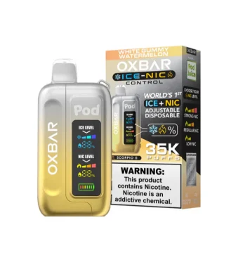 VAPER OXBAR 35000 PITADAS WITHE GUMMY WATERMELON