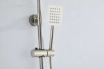 Set de ducha con duchador manual de diseño europeo y flor cuadrada grande BFA20501