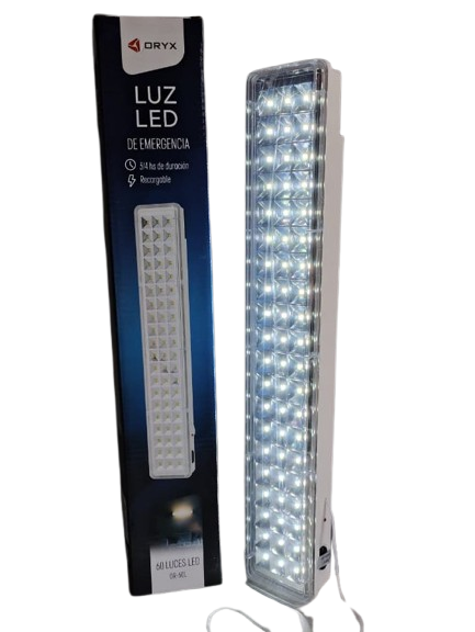 luz de emergencia oryx 60 leds usb