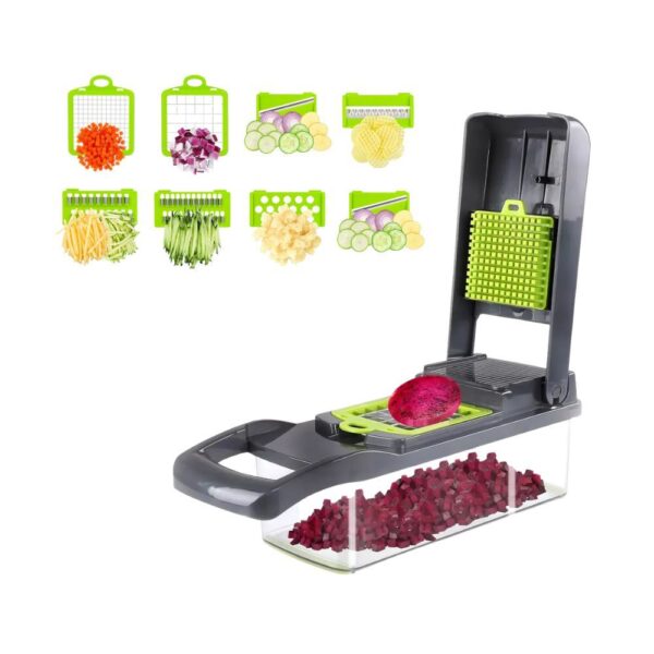 Mandolina Multifunción Cortadora Múltiple De Verduras Frutas Verde Dinax JD2291