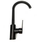 Griferia monocomando pico alto negra mod.: C0048 - bf09
