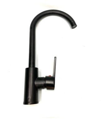 Griferia monocomando pico alto negra mod.: C0048 - bf09