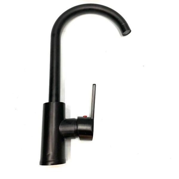 Griferia monocomando pico alto negra mod.: C0048 - bf09