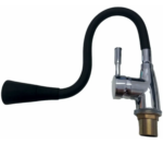 Griferia pico flexible negra monocomando cierre ceramico mod.: C0179