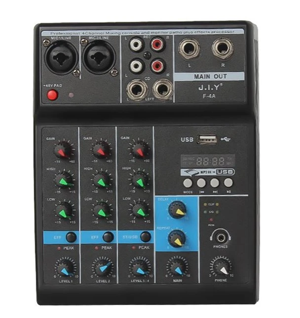F-4A MIXER MEZCLADORA DE AUDIO CONSOLA F-4A MIXER MEZCLADORA DE AUDIO CONSOLA