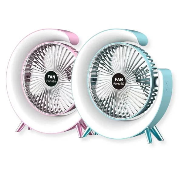 KS-2029 VENTILADOR LED MODELO G CON CABLE DE CARGA