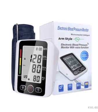 TENSIOMETRO DIGITAL BRAZO MEDIDOR PRESION MONITOR CON FUNCION DE VOZ KWL-B02