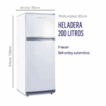 HELADERA OYRX 200 LITROS (SIN DESCUENTO)