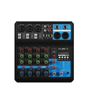 F-5A CONSOLA MIXER E INTERFAZ DE GRABACION DE 5 CANALES (CON FUENTE)