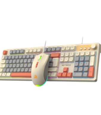 TECLADO Y MOUSE MINIMALISTA NETMAK NM-TM34