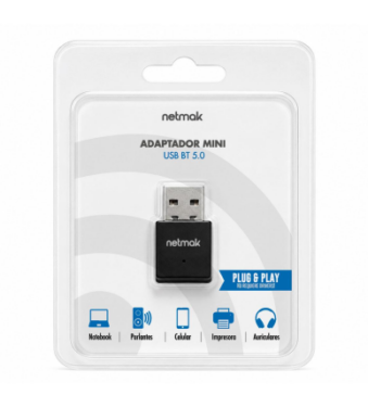 ADAPTADOR MINI USB BLUETHOOT NETMAK NM-BT9