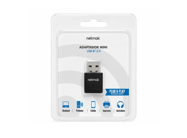 ADAPTADOR MINI USB BLUETHOOT NETMAK NM-BT9