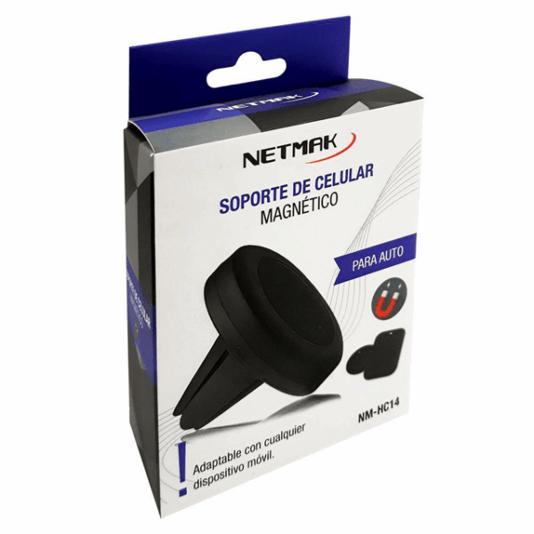 soporte celular magnetico para auto netmak hc-14