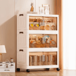 Set x3 gabinetes plegables c/ruedas 62cm 1119-2