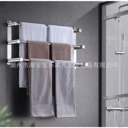 Toallero Barral Triple Acero Inoxidable DL1162-5