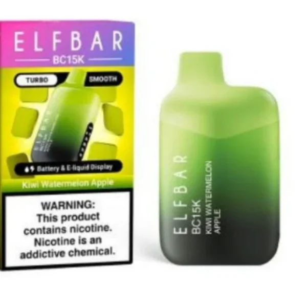 VAPER ELFBAR KIWI WATERMELON APPLE 15000 PITADAS