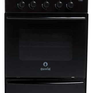 COCINA ESCORIAL MASTER CLASIC S2 NEGRA GAS EMBASADO (GL) GARRAFA 56CM 4 HORNALLAS