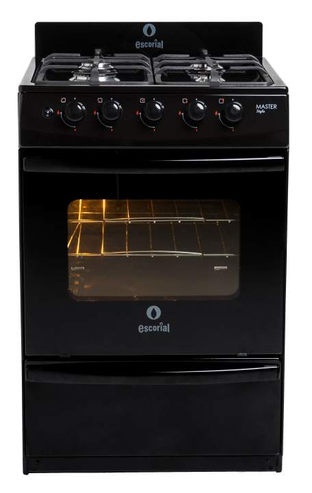 COCINA ESCORIAL MASTER STYLE BLACK 56CM 4 HORNALLAS MULTIGAS COCINA ESCORIAL MASTER STYLE BLACK 56CM 4 HORNALLAS MULTIGAS