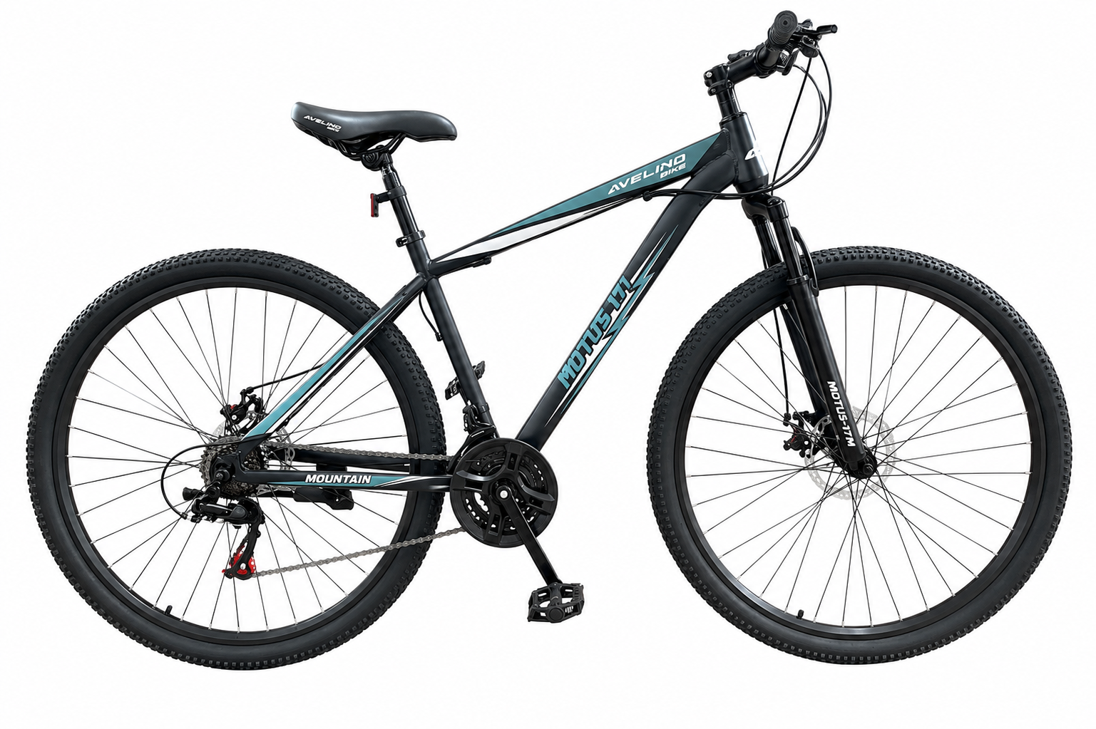 BICICLETA R29 MOTUS-17 ACERO DESCARRILADOR SHIMANO FRENO A DISCO CON SUSPENCION (SIN DESCUENTO) BICICLETA R29 MOTUS-17 ACERO DESCARRILADOR SHIMANO FRENO A DISCO CON SUSPENCION (SIN DESCUENTO)
