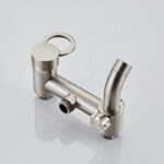 Set de ducha con duchador manual de diseño europeo y flor cuadrada grande BFA20501