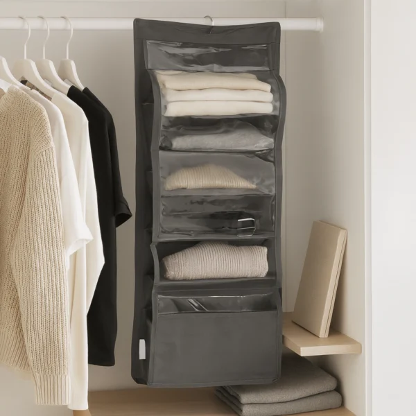 ORGANIZADOR COLGANTE PLACARD ROPA ACCESORIOS 6 ESPACIOS - DL1144