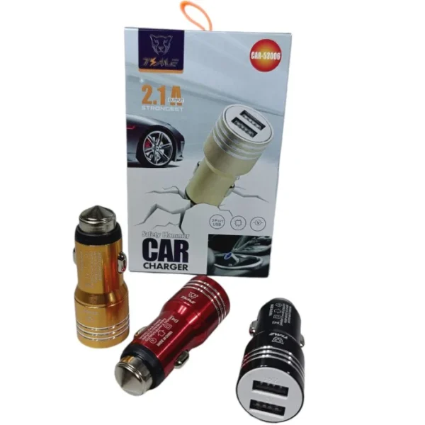 CARGADOR AUTO 2 USB 53006 TIME