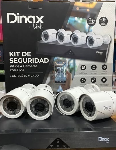 KIT 4 CAMARAS AHD CCTV DINAX