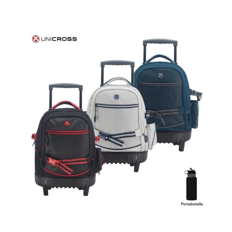 MOCHILA C/CARRO ESCOLAR UNICROSS 62.5123 17,5"
