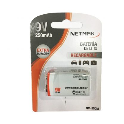 bateria recargable 9v nm-250m