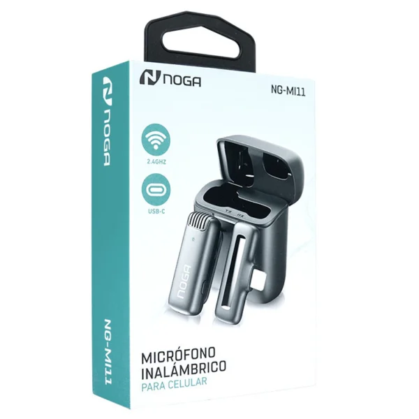MICROFONO CORBATERO X 2 INALAMBRICO TIKTOK NOGA NET NG-M11S