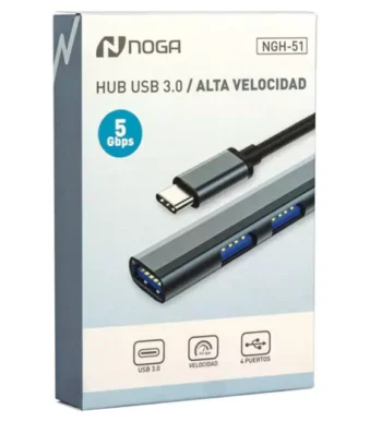 Hub USB Tipo C 3P USB 3.0 - 1P Noga NGH-51
