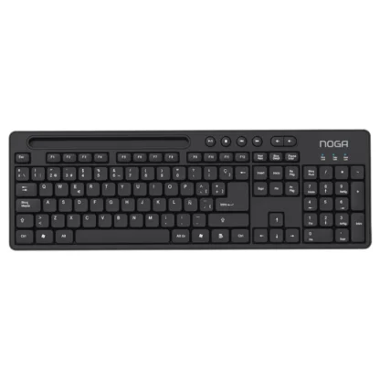 TECLADO MULTIMEDIA USB CON SOPORTE MULTITAREA noga NKB-1300