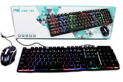 kit teclado y mouse retroiluminado seisa cmk-188