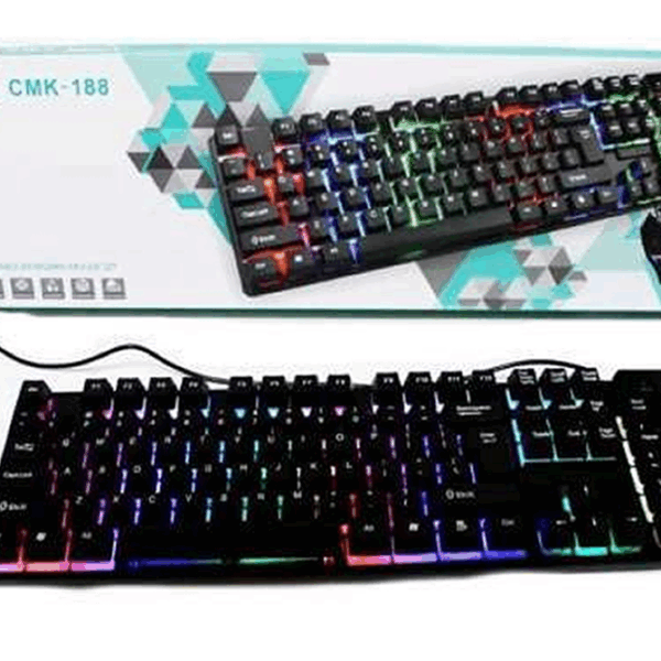 kit teclado y mouse retroiluminado seisa cmk-188