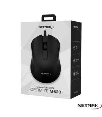 MOUSE USB NEGRO NETMAK NM-M620