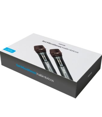 SET DE 2 MICROFONOS INALAMBRICOS PROFECIONALES NETMAK NM-MC26