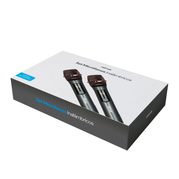 SET DE 2 MICROFONOS INALAMBRICOS PROFECIONALES NETMAK NM-MC26