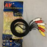 CALBLE 3 RCA A 3RCA PARA DVD EN BOLSITA 1.5 METROS