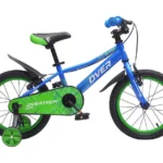 BICICLETA Q5 KIDS OVERTECH ACERO 16" NEGRA ROJA