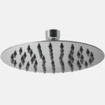 Flor De Ducha Redonda Novohome 20cm Acero Inox Color Cromado
