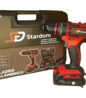 TALADRO ATORNILLADOR STARDOM SD-2006 2 BATERIAS 13MM