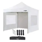 Gazebo Plegable 3x3mts Impermeable Con Paredes y Bolso Waggs gzbo01 3x3m blanco con paredes