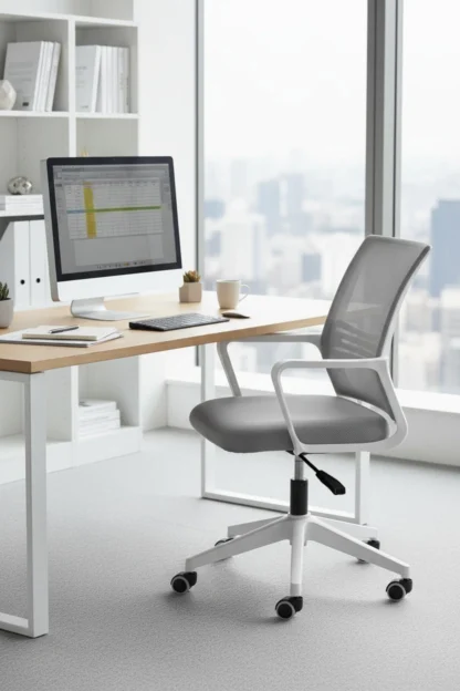 Silla Ergonómica De Oficina cl-03 celeste noga