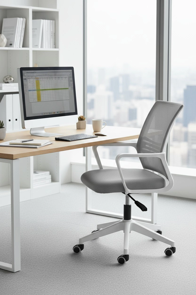 Silla Ergonómica De Oficina cl-03 celeste noga Silla Ergonómica De Oficina cl-03 celeste noga